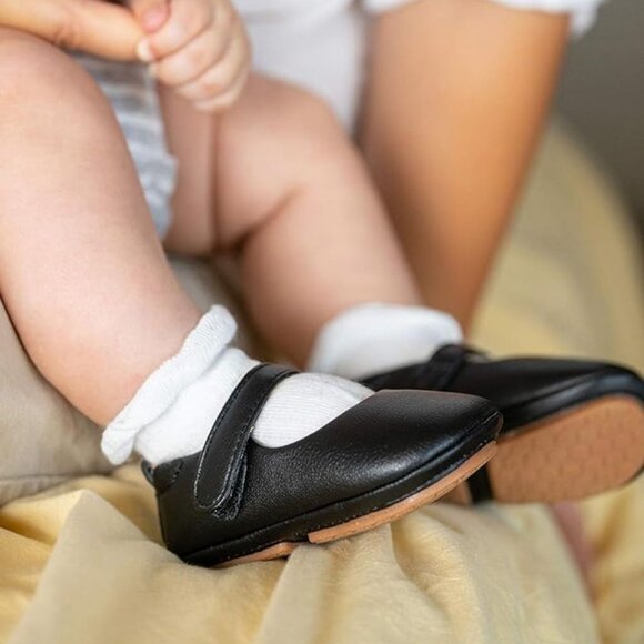 FELIX & FLORA Mary Jane Dress Soft Sole Crib Shoe Baby 13cm 12-18M US 5 Walking - Picture 1 of 9
